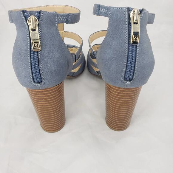 Liz Claiborne Blue Bahati Heeled Sandals - Picture 3 of 13